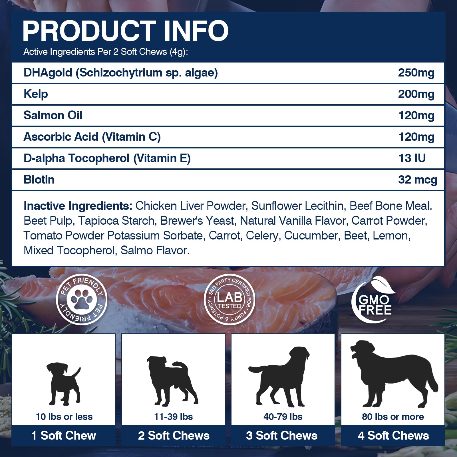 TTLXBL Omega3 para perros: sabor agradable facilita la dosis diaria.