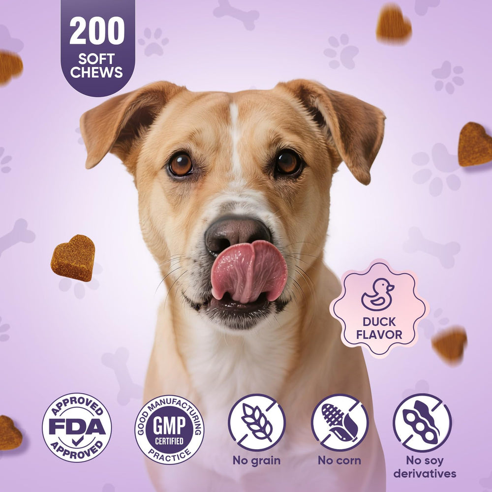 Pieza masticable de glucosamina TTLXRL, sabor pato, textura agradable para perros.