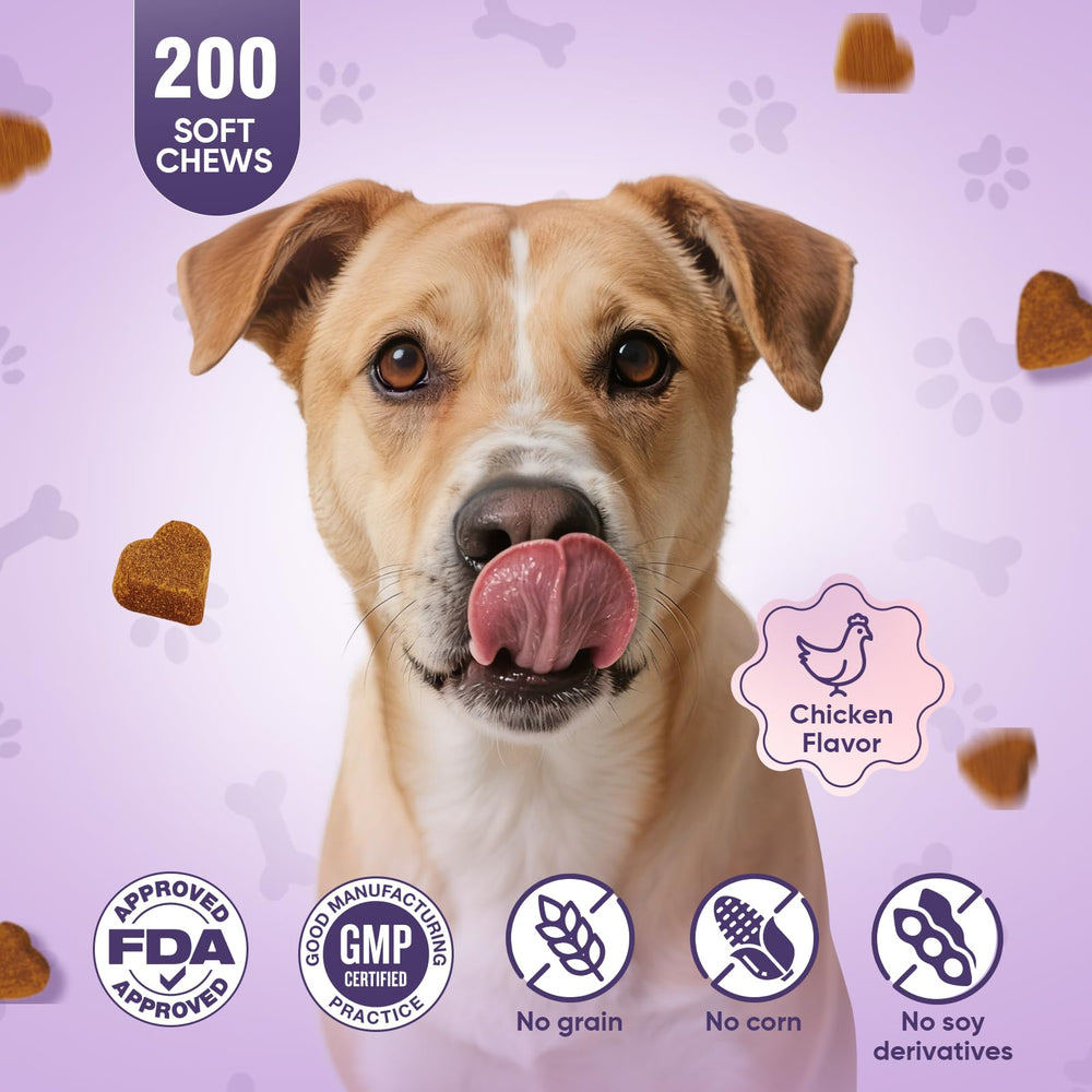 TTLXRL glucosamina para perros: sabor a pollo para mayor aceptación.