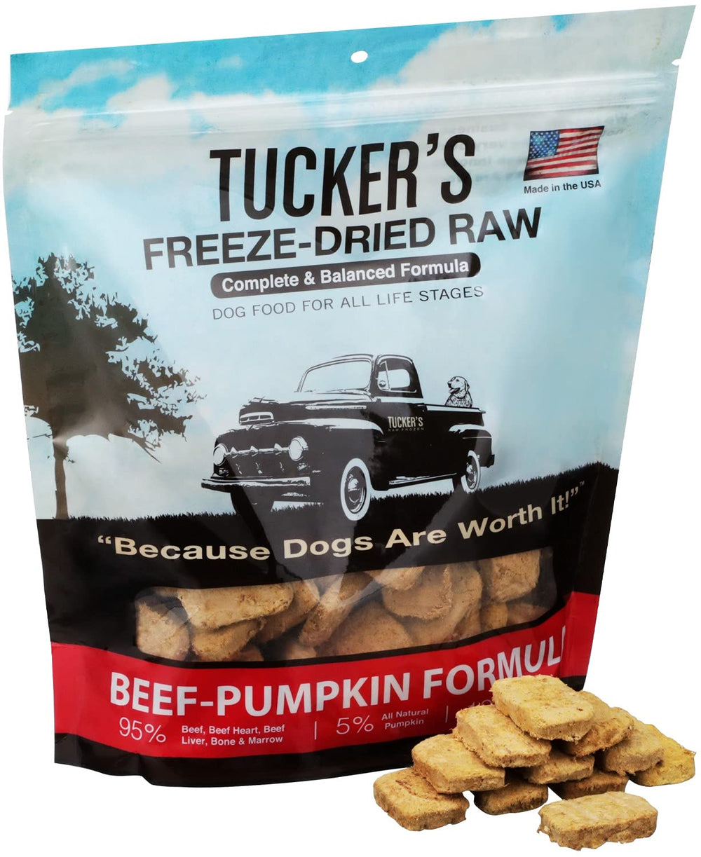 Tucker's Raw Frozen con calabaza natural, ideal como dieta o topping