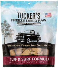 Tucker's Raw Frozen Turf & Surf, bolsa 14 oz para dieta completa.