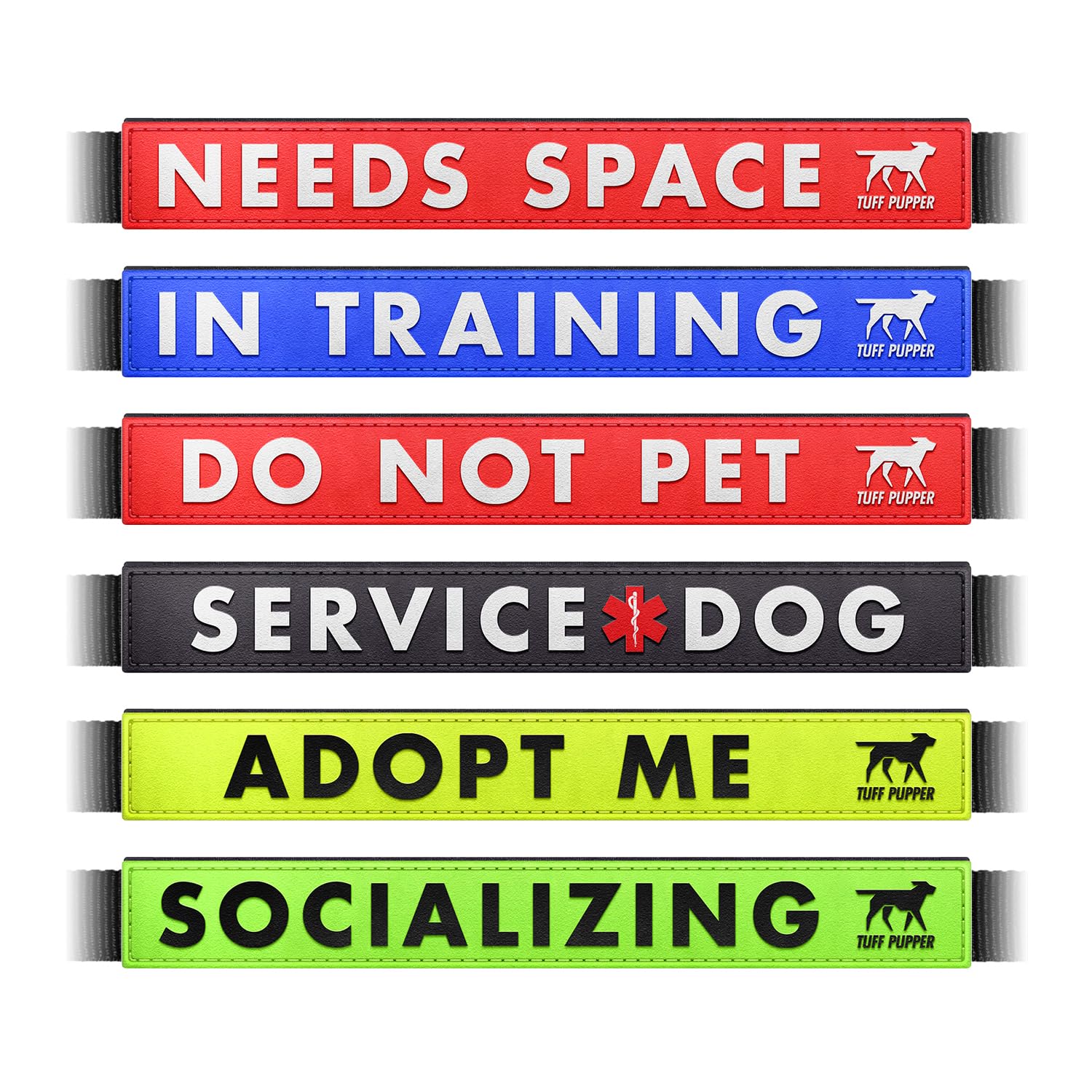 Tuff Pupper frase adopt-me, señal clara para indicar comportamiento.