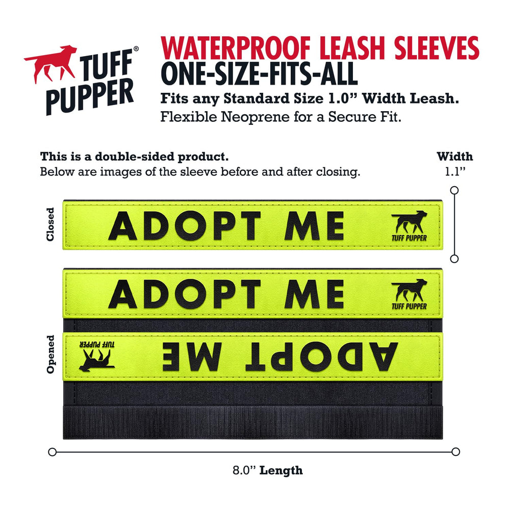 Tuff Pupper frases-doble-cara, lectura legible desde ambos lados.