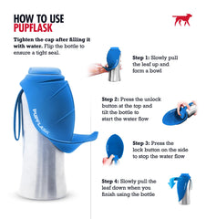 Cuenco de silicona plegable para beber durante caminatas y paseos.