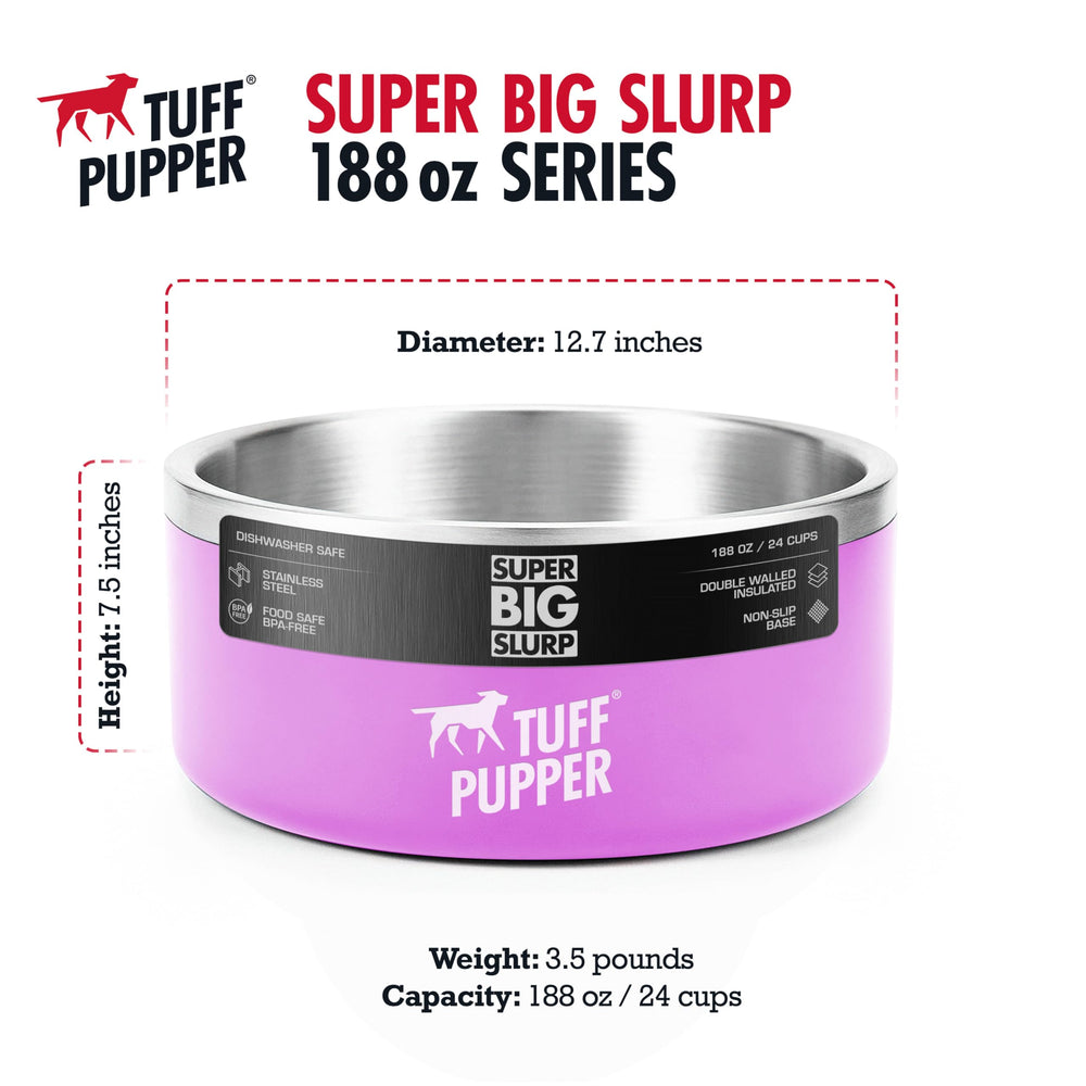 Tuff Pupper tazon duradero para uso exterior, disponible en varios colores.