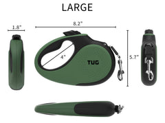 Mango antideslizante de Tug ofrece agarre cómodo para caminatas largas.