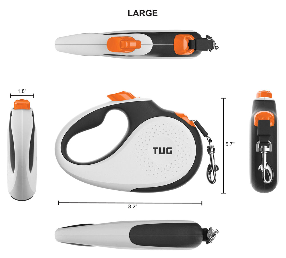 TUG: mango ergonómico antideslizante para agarre cómodo durante caminatas