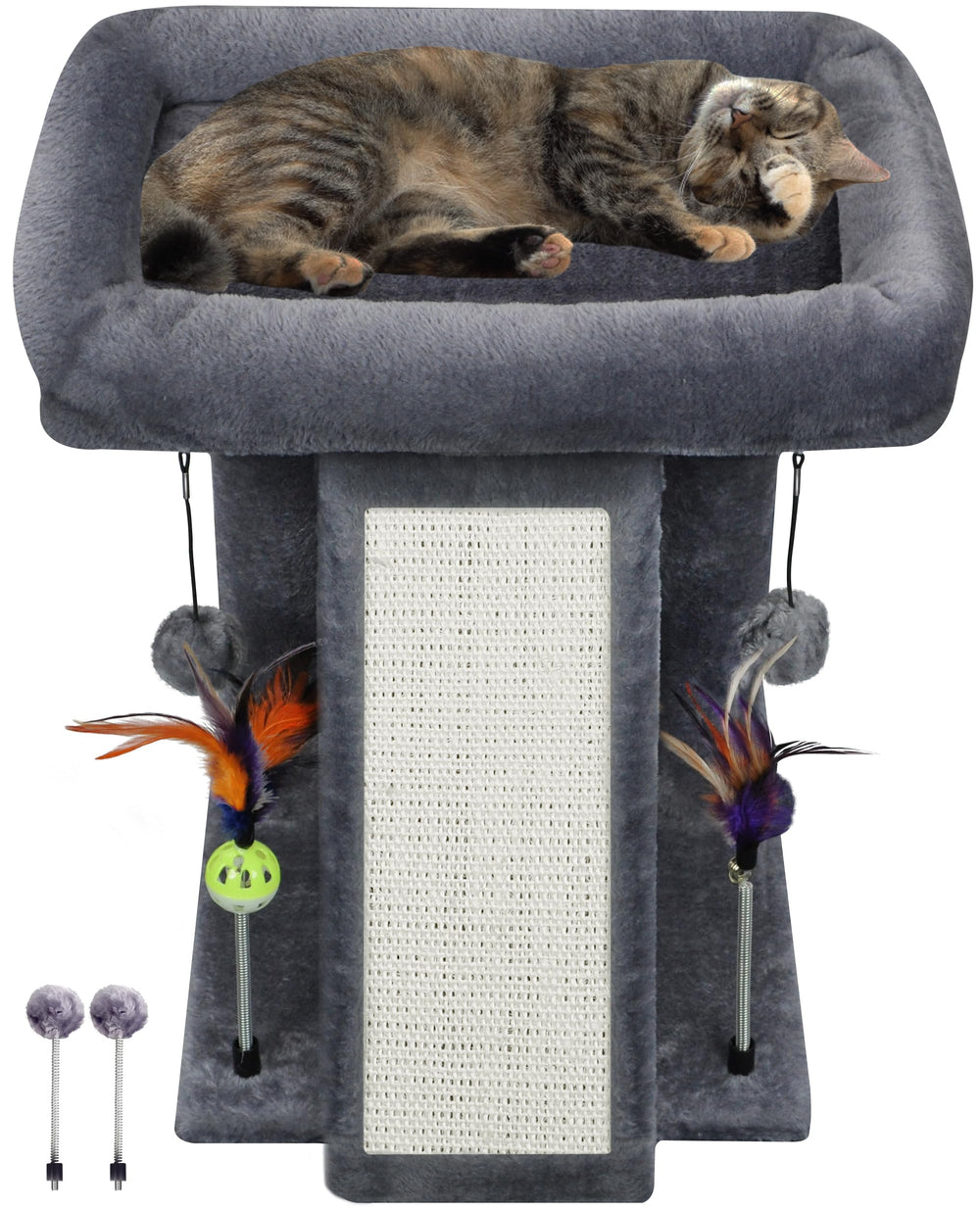 TWDEPART Gato-Arbol Rascador Sisal: ideal para afilar uñas y proteger muebles