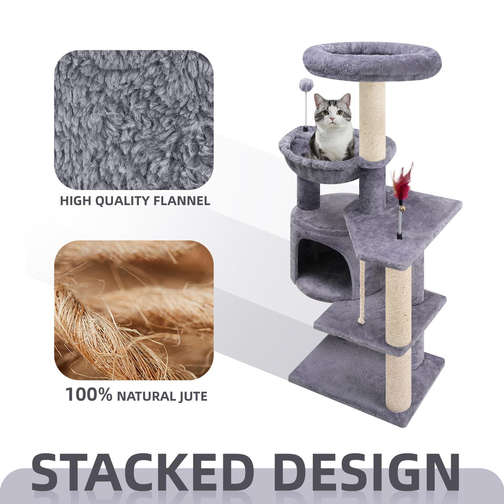 TWDEPART perchas-gato: plataformas elevadas para observar y estirar