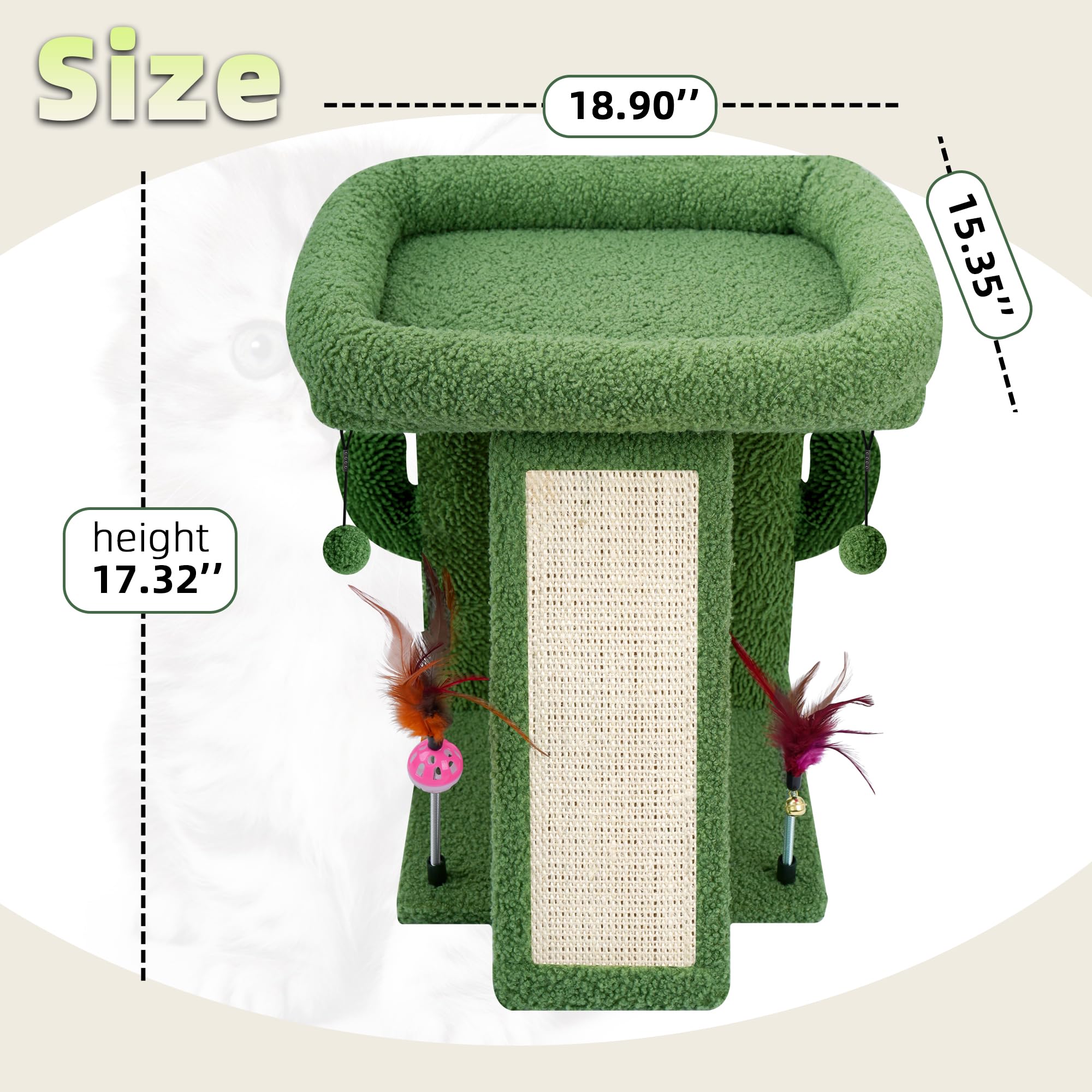TWDEPART uso interior, ideal para gatos en casa.