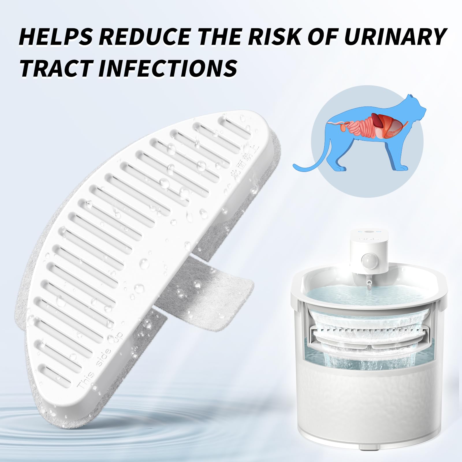 Compatibilidad con bebederos 67oz de uahpet para ajuste perfecto.