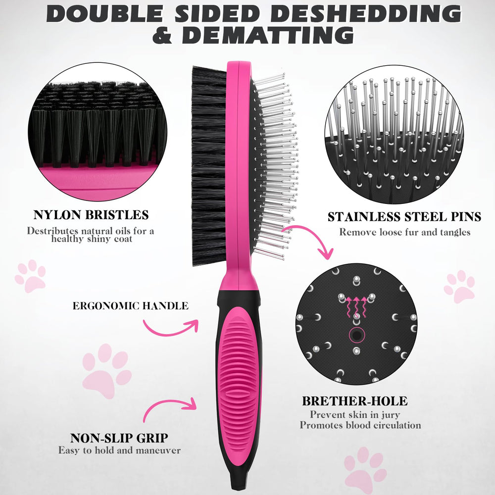 UGNEL cepillo uso diario, manejo cómodo para la rutina de grooming.