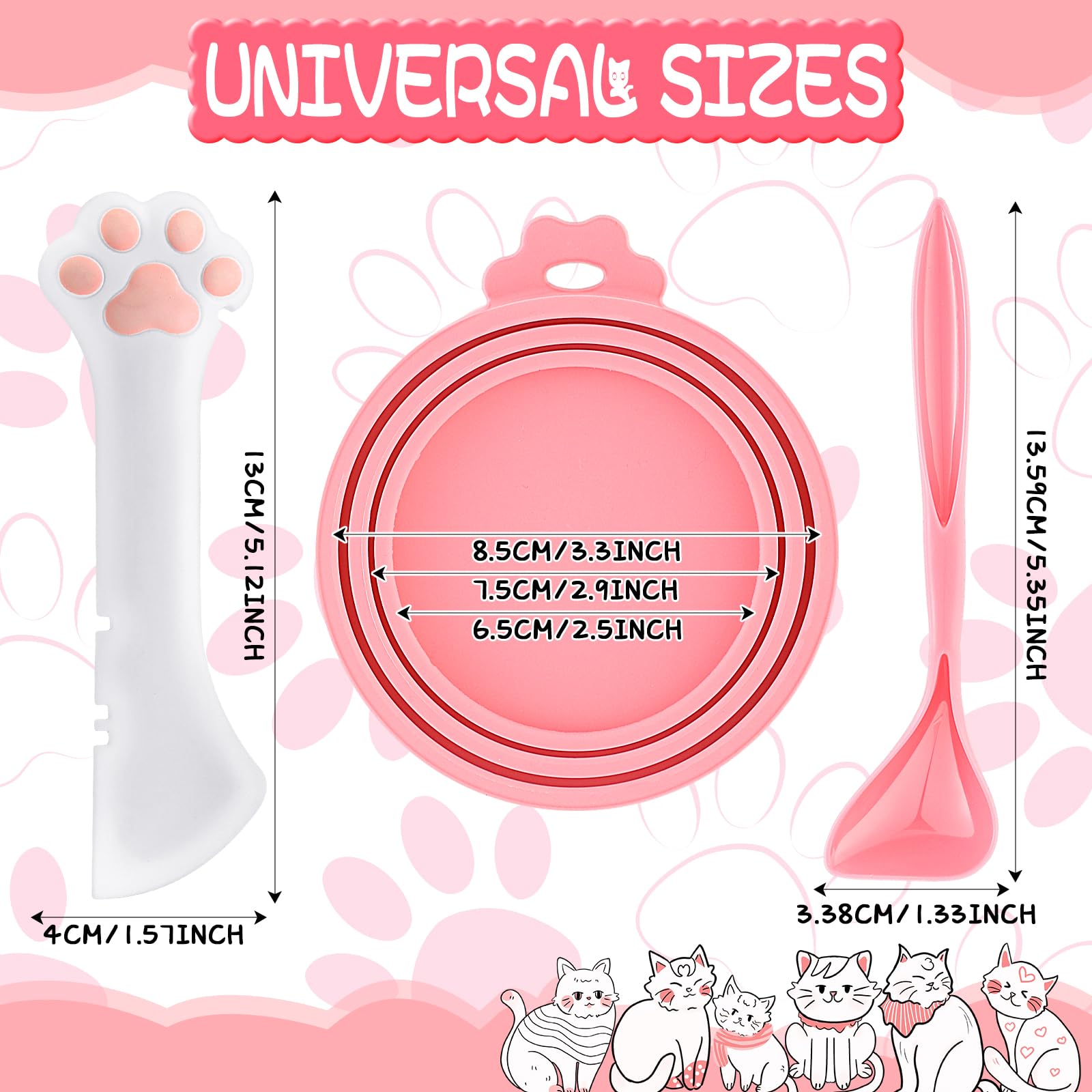 Uiifan cucharas de silicona para comida de mascotas, sin esfuerzo al servir.