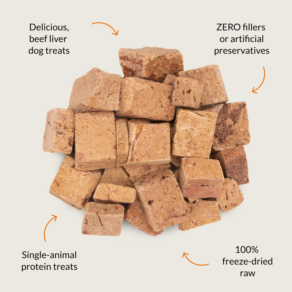 Nutra Bites de Ultimate Pet Nutrition: hígado de res con aroma tentador para motivar al perro.