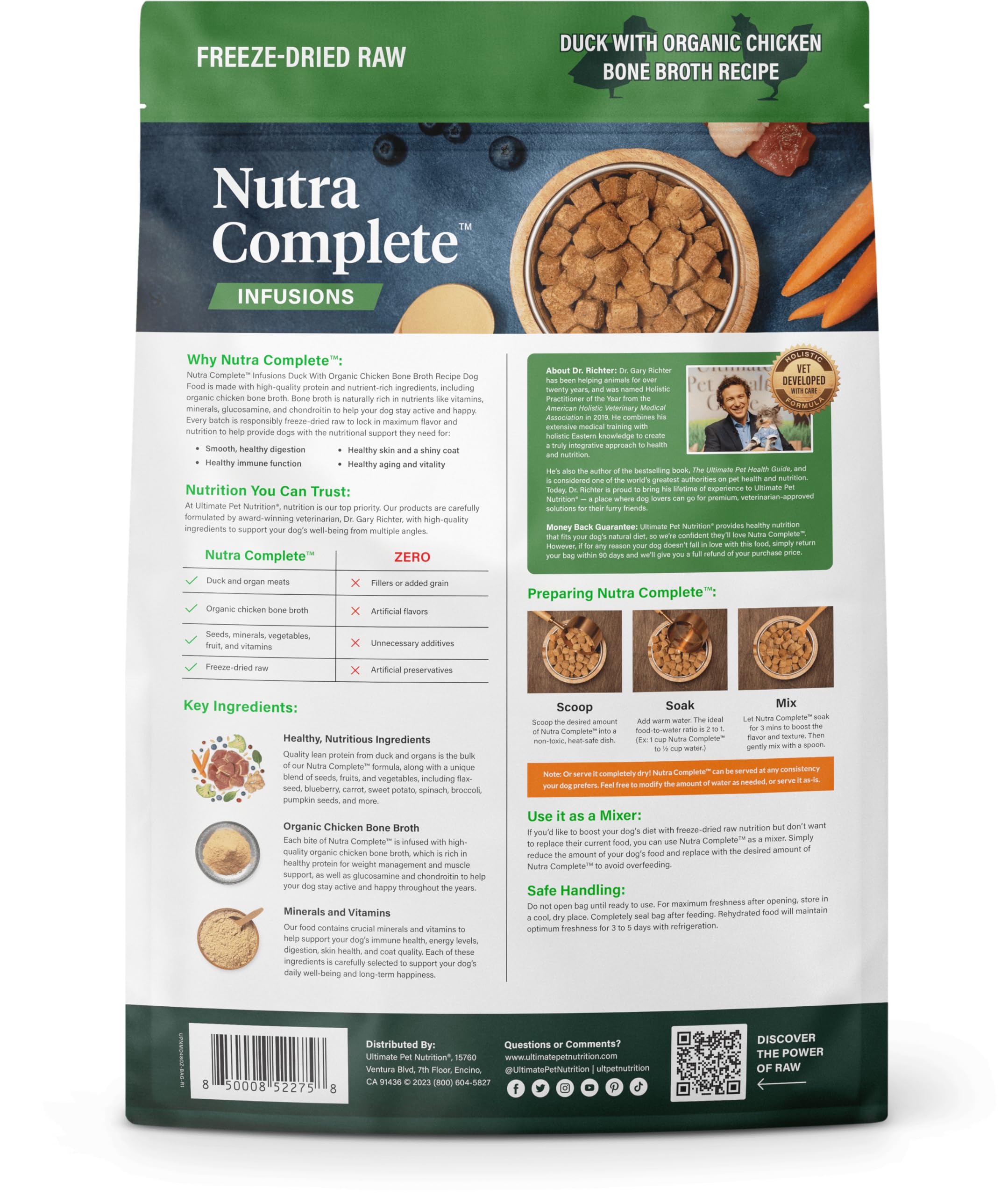 ULTIMATE PET NUTRITION Nutra Complete Infusions: envase listo para uso diario