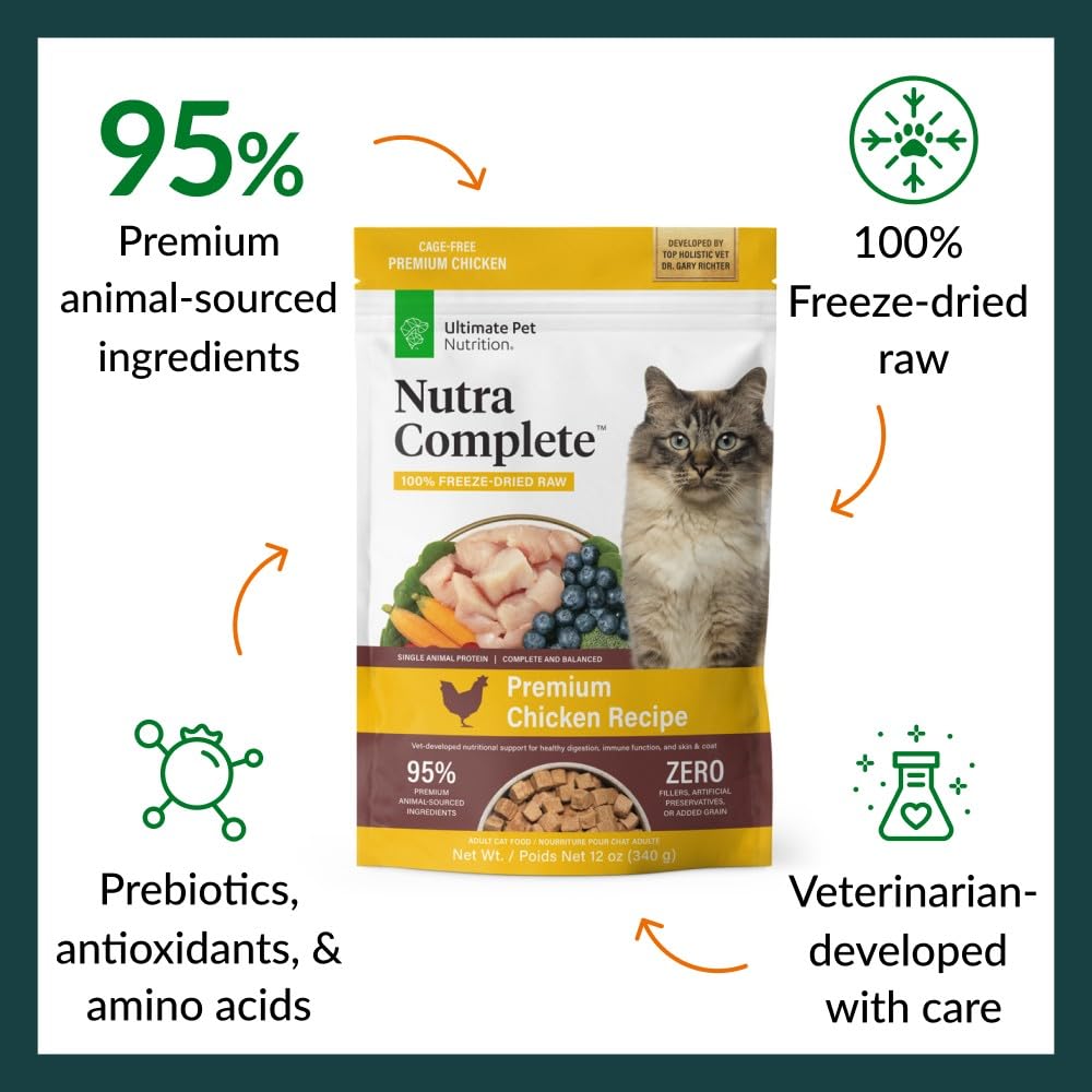 Nutra Complete envase 12oz para gatos, práctico y sabroso