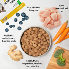 Nutra Complete pollo cage-free, proteína fácil de digerir para perros activos.