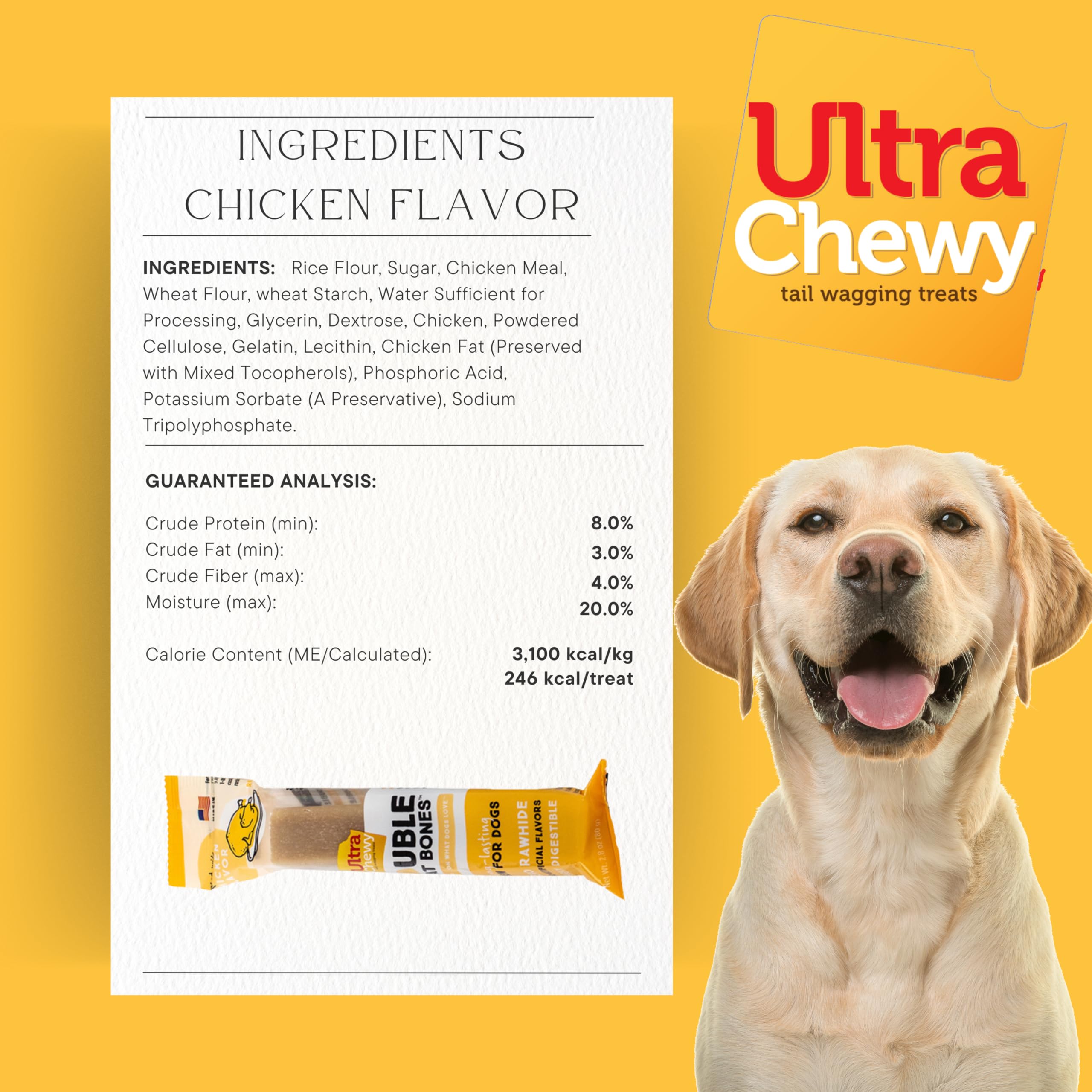 Ultra Chewy ideal para entrenamiento con refuerzo durante la mordida.