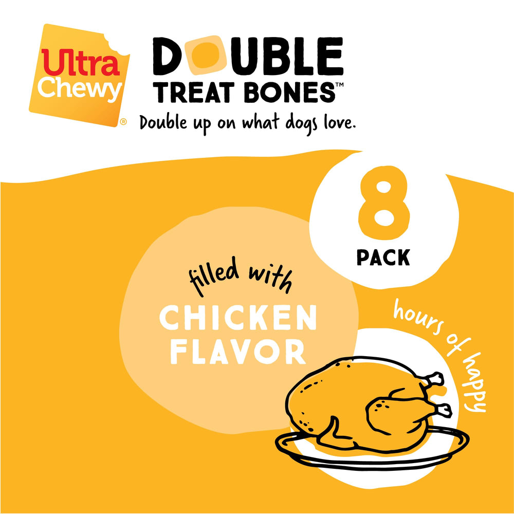 Ultra Chewy: huesos altamente digestibles sin cuero crudo para seguridad.