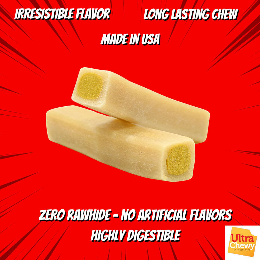 Ultra Chewy Double Treat Bones – parfait pour morsures agressives.