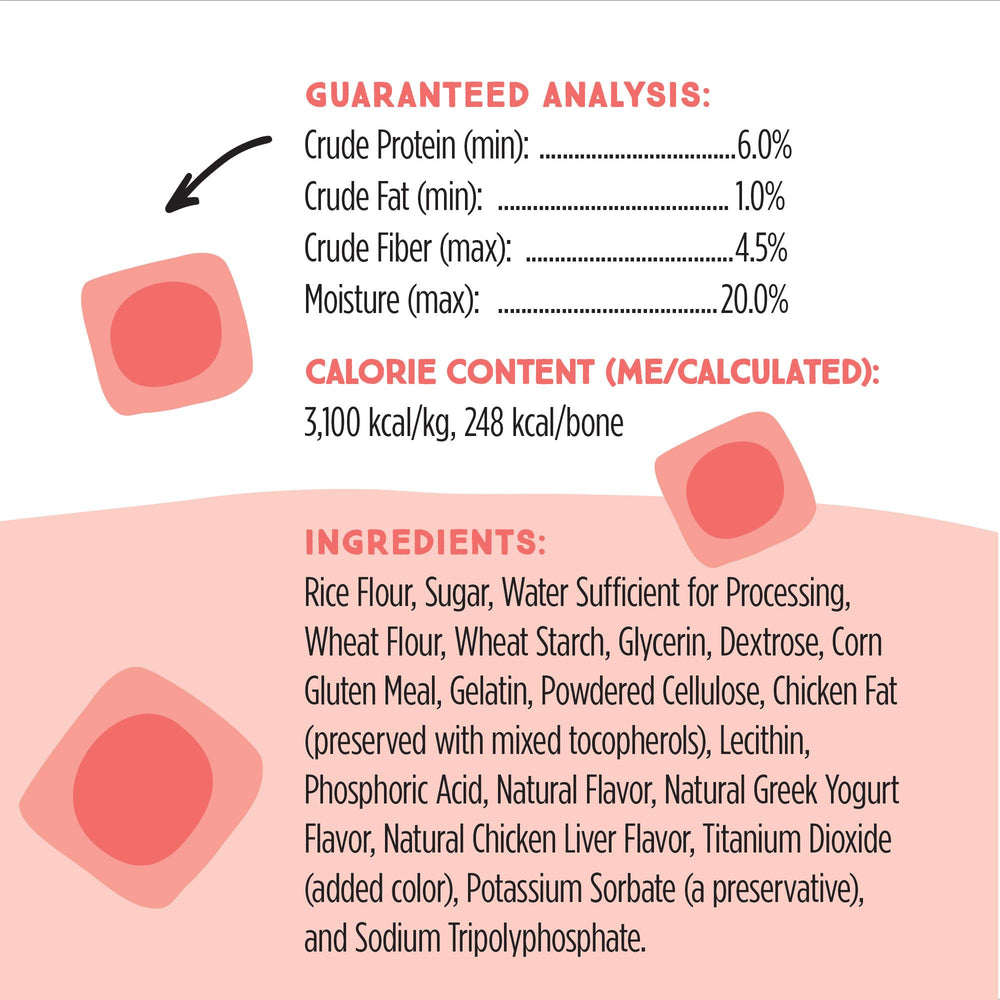 Ultra Chewy hígado: fórmula altamente digestible y libre de cuero crudo.