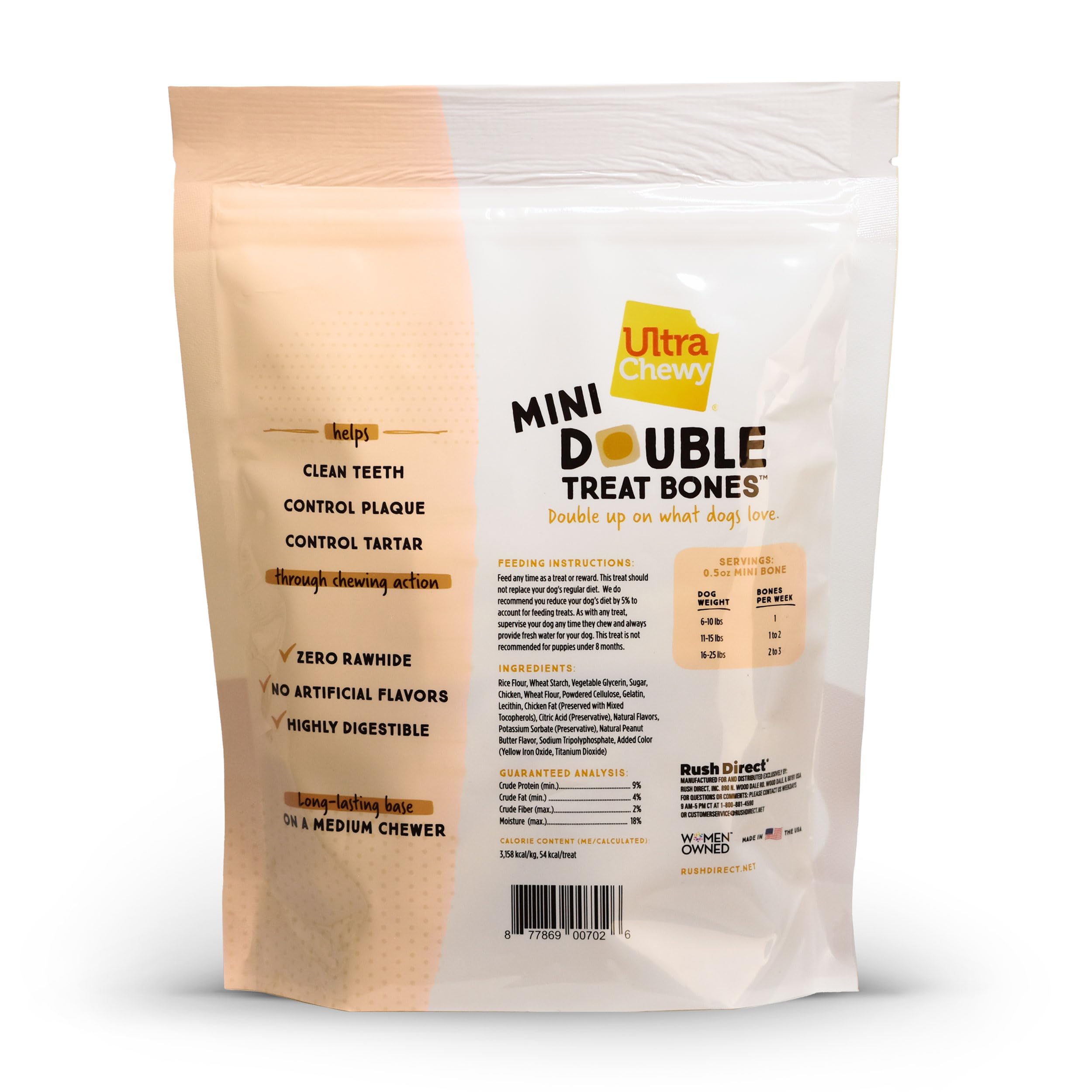 Ultra Chewy Mini Doble Hueso Para Cualquier Tamaño: versatilidad para perros de todos los tamaños