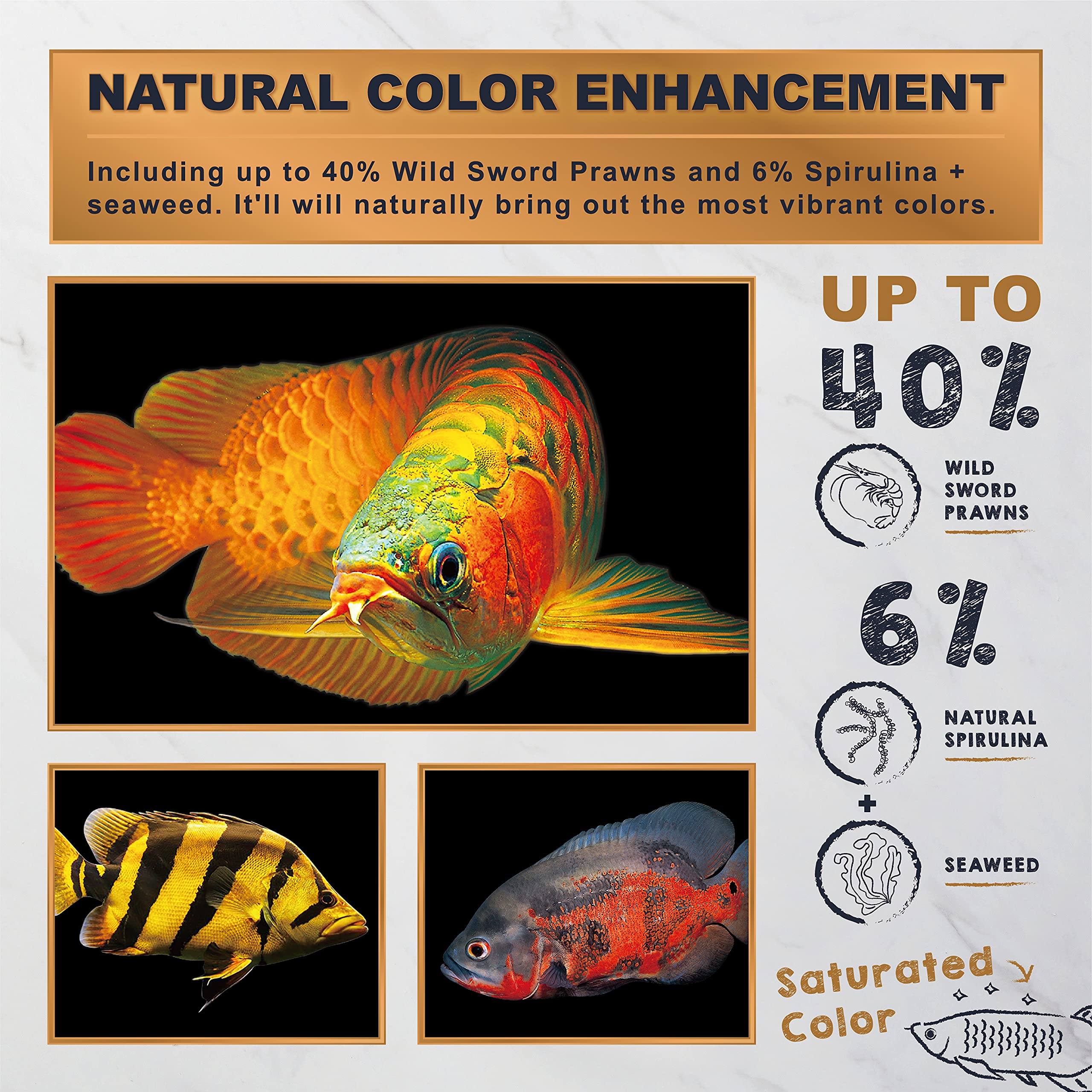 Ultra Fresh: realce de coloracion natural en peces grandes.