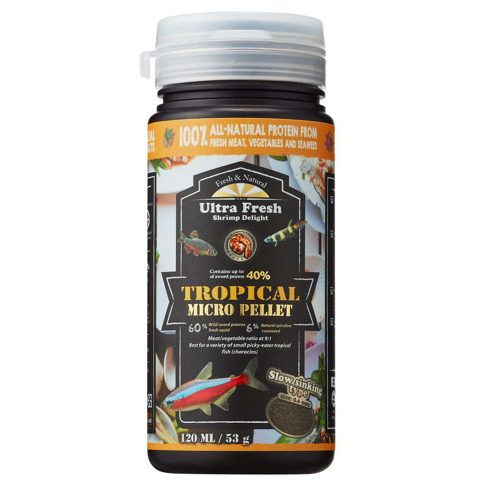 Ultra Fresh alimento para peces tropicales con pellets micro de 0,6 mm para consumo cómodo