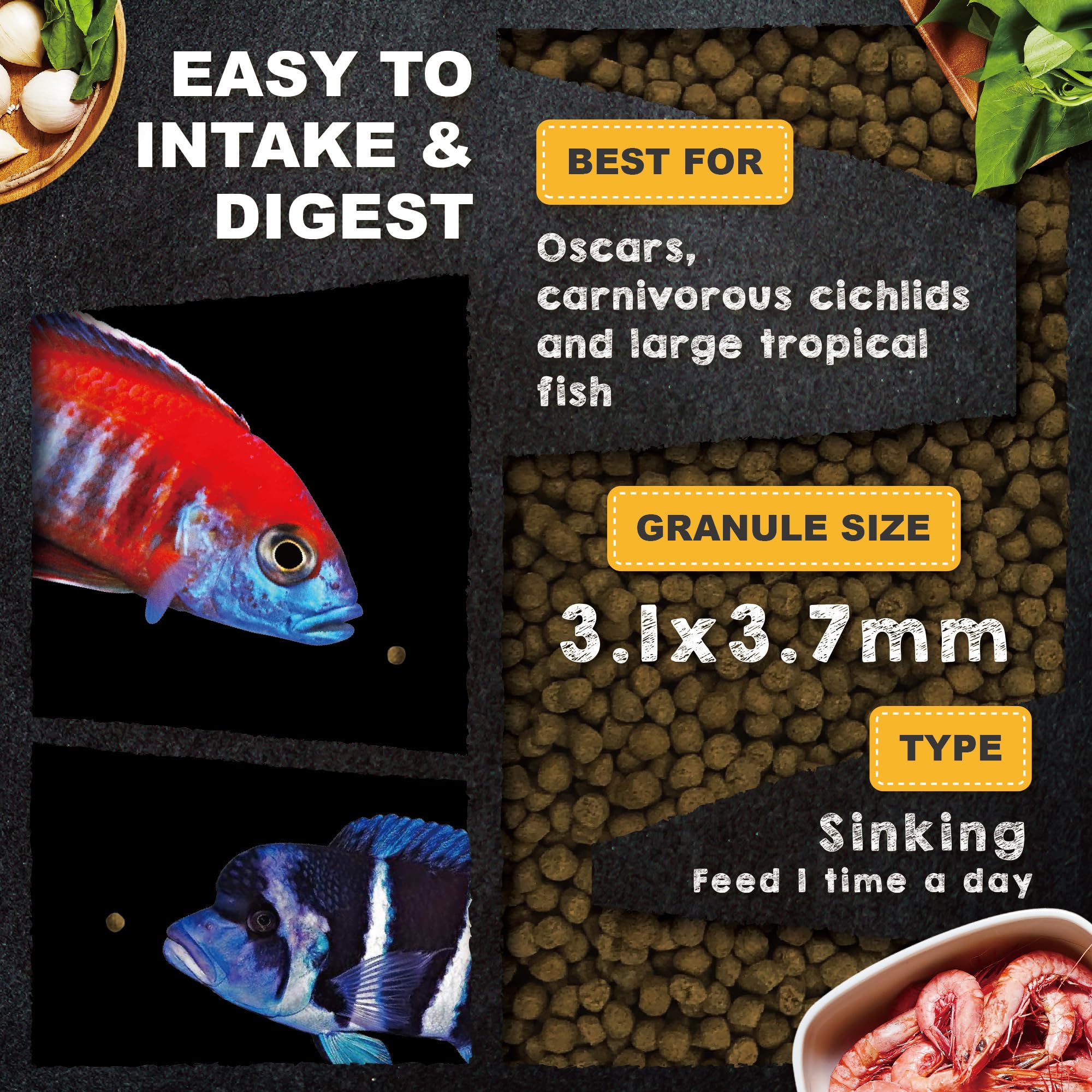 Ultra Fresh coloración natural con espirulina y algas para peces vibrantes
