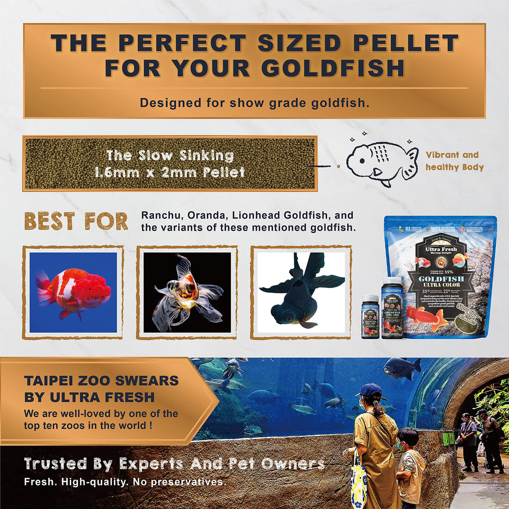 Ultra Fresh Coloración Goldfish: mejora de coloración con nutrientes equilibrados.