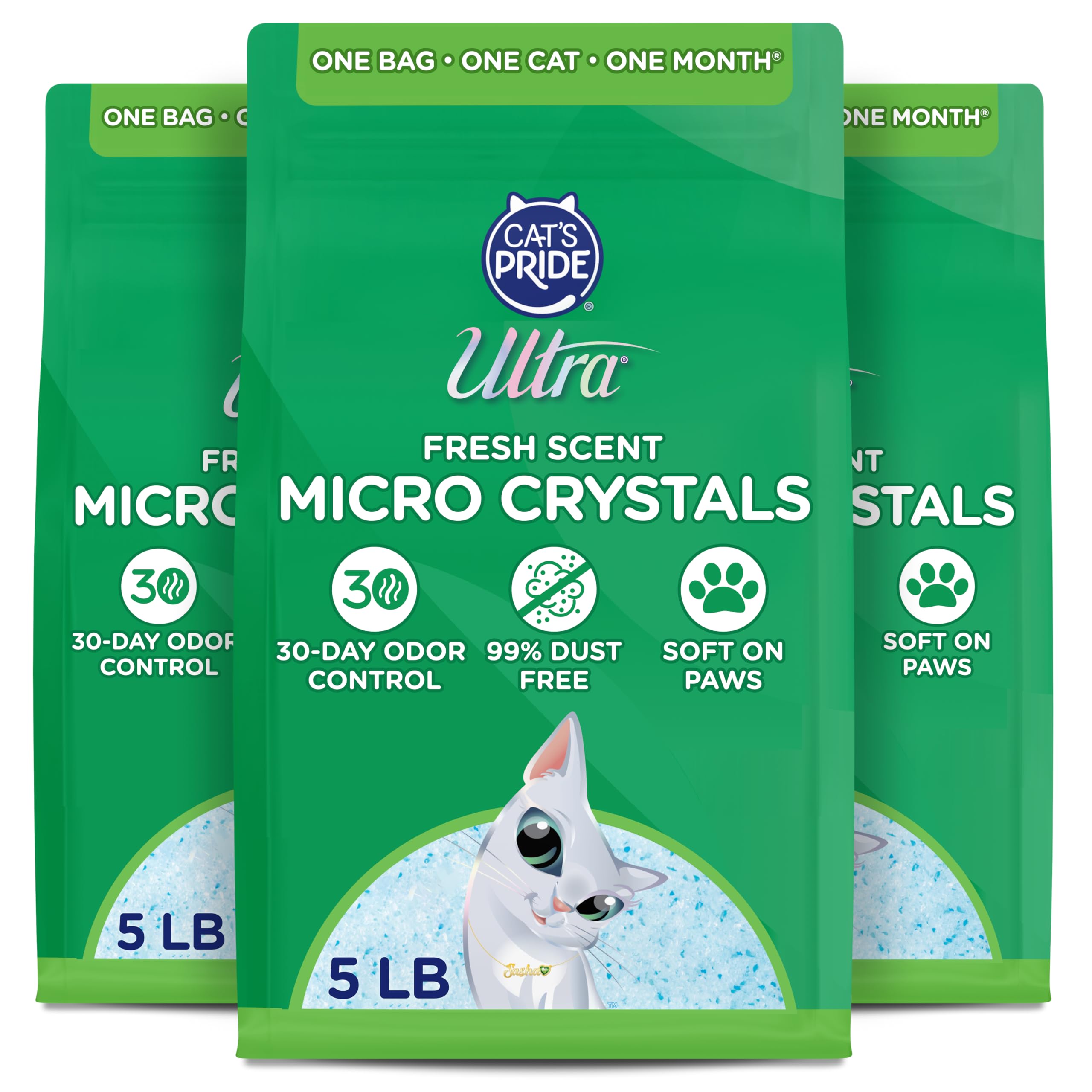 ULTRA paquete frontal de Ultra Fresh, cristales micro aromatizados para uso diario