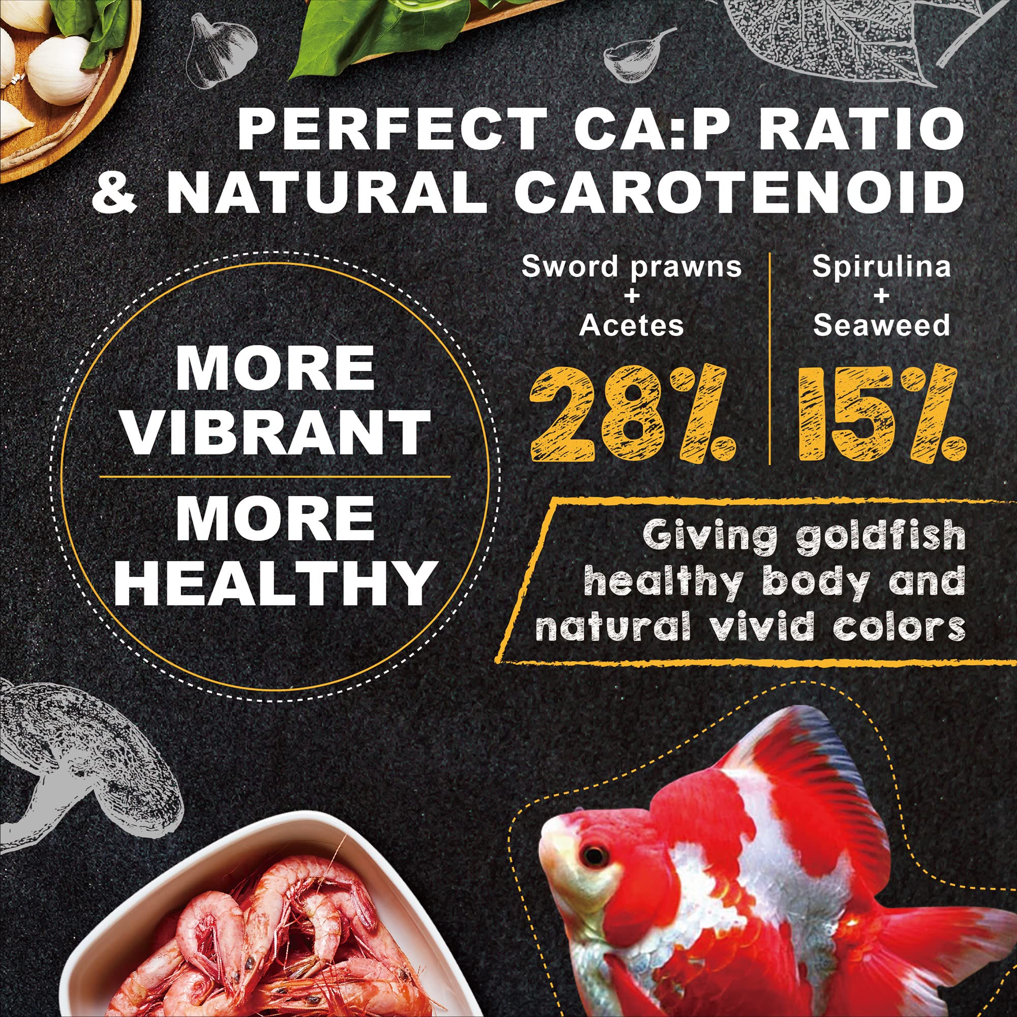 Ultra Fresh Pellet dorado de alta calidad favorece crecimiento equilibrado.