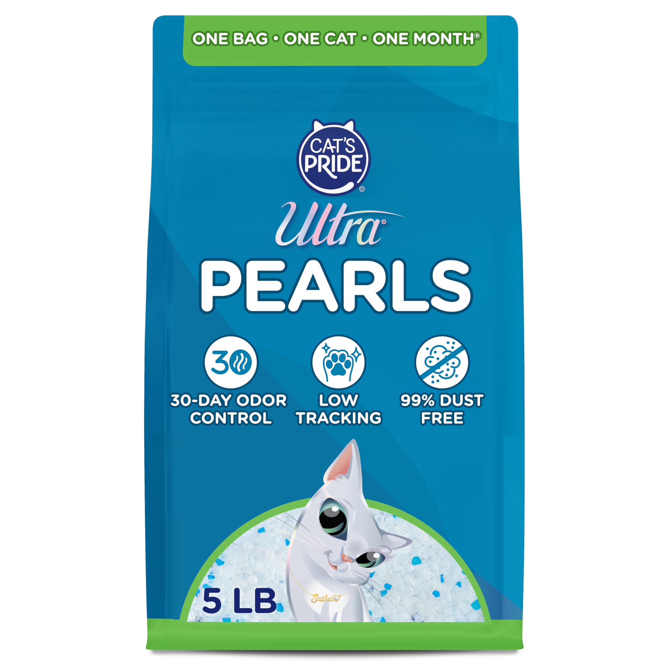 Ultra Pearls bolsa de 5 libras, facilita rellenar la caja y reduce la frecuencia de reemplazo.