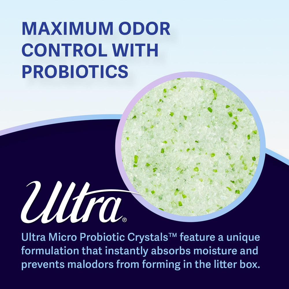 ULTRA Probiotic Crystals, caja de arena limpia con polvo reducido