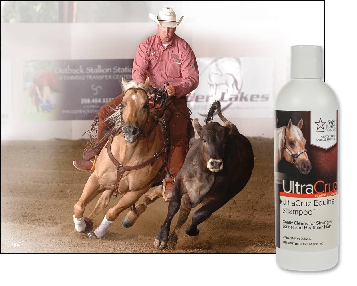 UltraCruz Champú Equino: fortaleza del pelo para crecimiento saludable de la crin