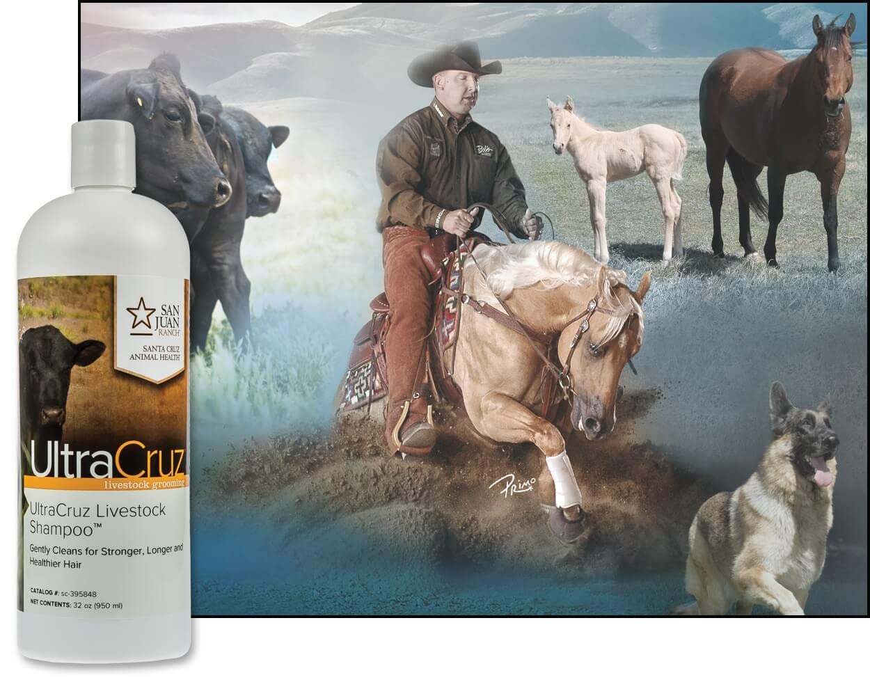 UltraCruz Champú para Ganado, brillo natural al pelaje
