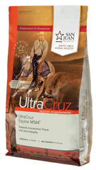 UltraCruz Equine MSM, pellets prácticos para una dosificación diaria.