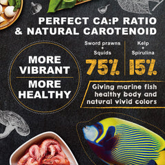 Ultrafresh Alimento Marino mezcla gambas y calamares para nutrición equilibrada
