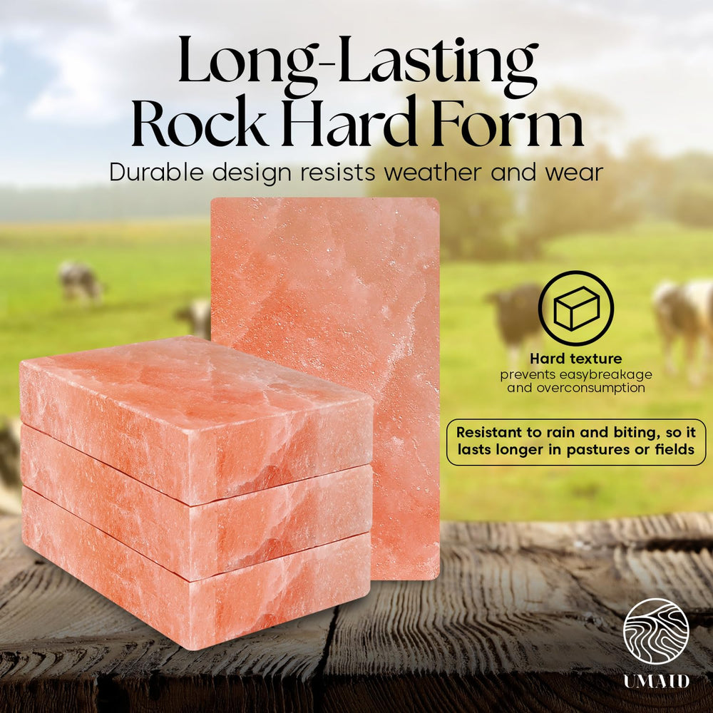 UMAID bloques de sal Himalaya rosa para vacas, aporta calcio y otros minerales