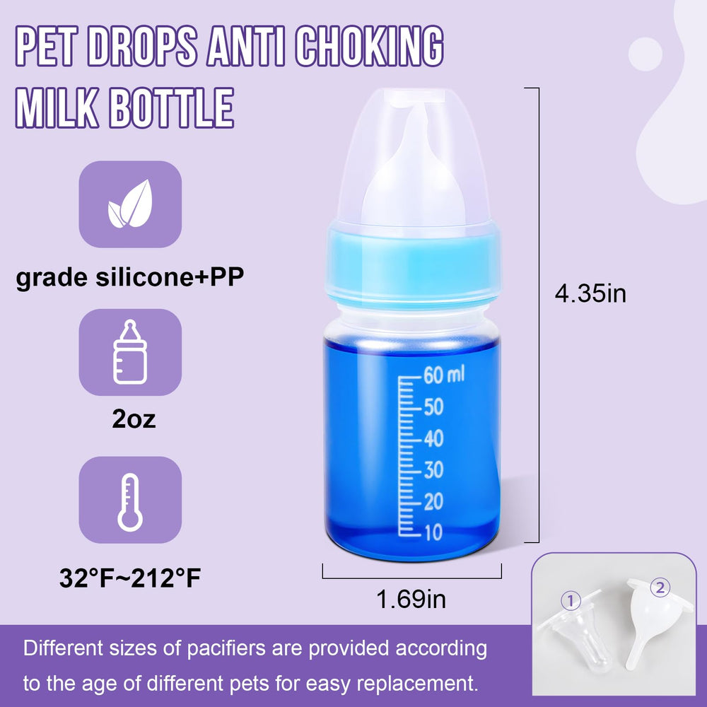 Apto para cachorros, gatitos, conejos y hurones con este kit.