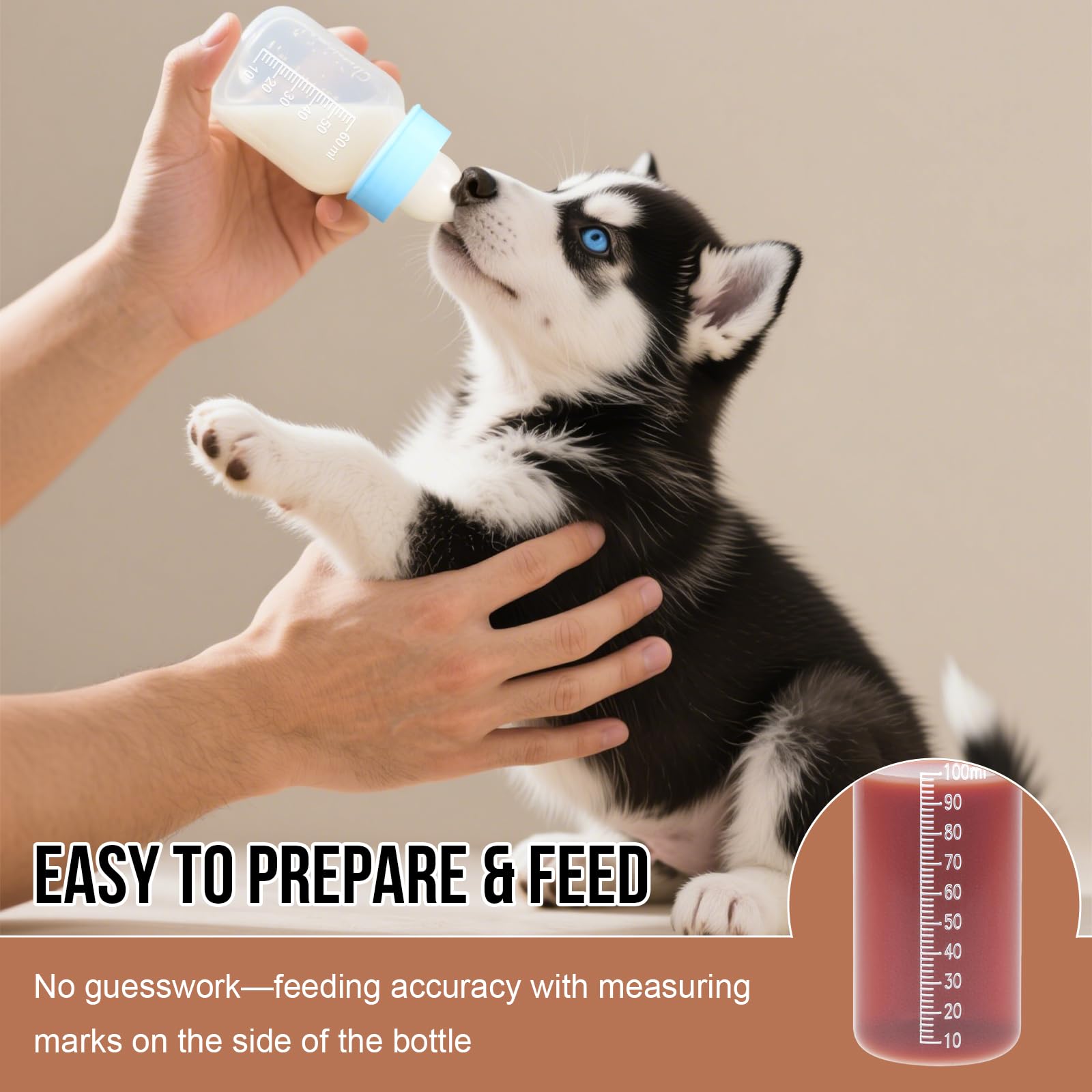UMETASS kit de alimentación diario para cachorros, gatitos y conejos.