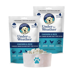 Under the Weather dieta blanda para perros: empaque para almacenamiento sencillo.