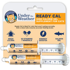 Under the Weather Ready Cal para gatos, bote de 100cc, refuerzo calórico