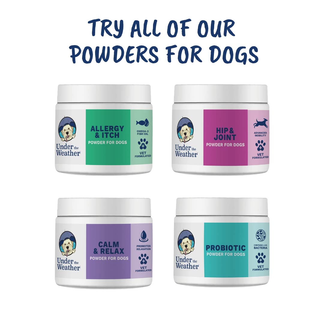 Under the Weather: polvo fácil de mezclar en la comida diaria del perro.
