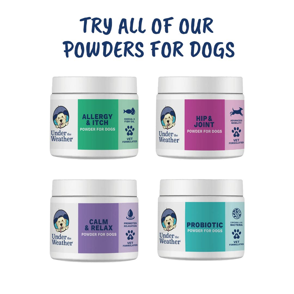 Under the Weather: polvo fácil de mezclar en la comida diaria del perro.