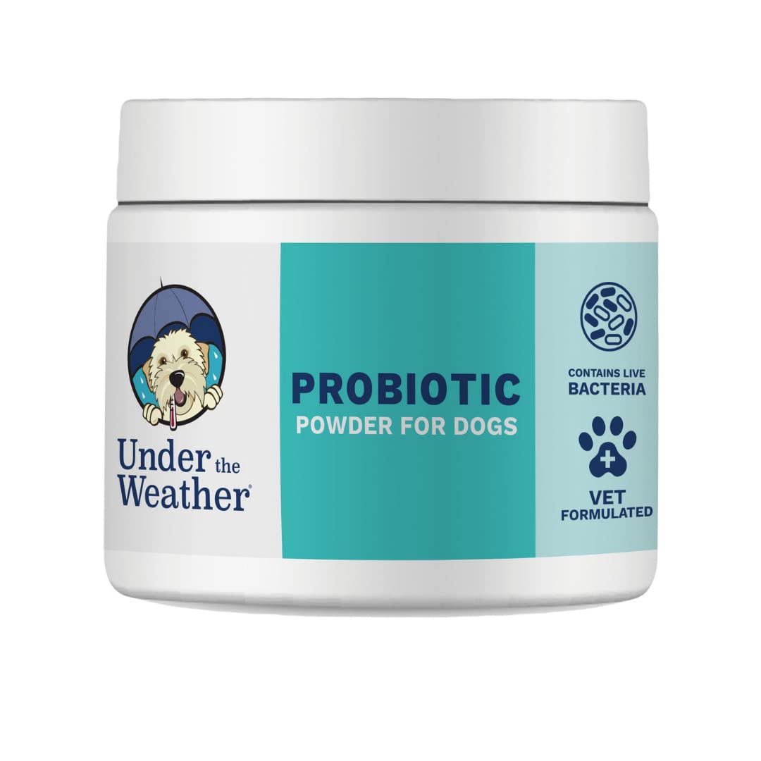 Under the Weather polvo probiótico para perros, complemento diario para la dieta.