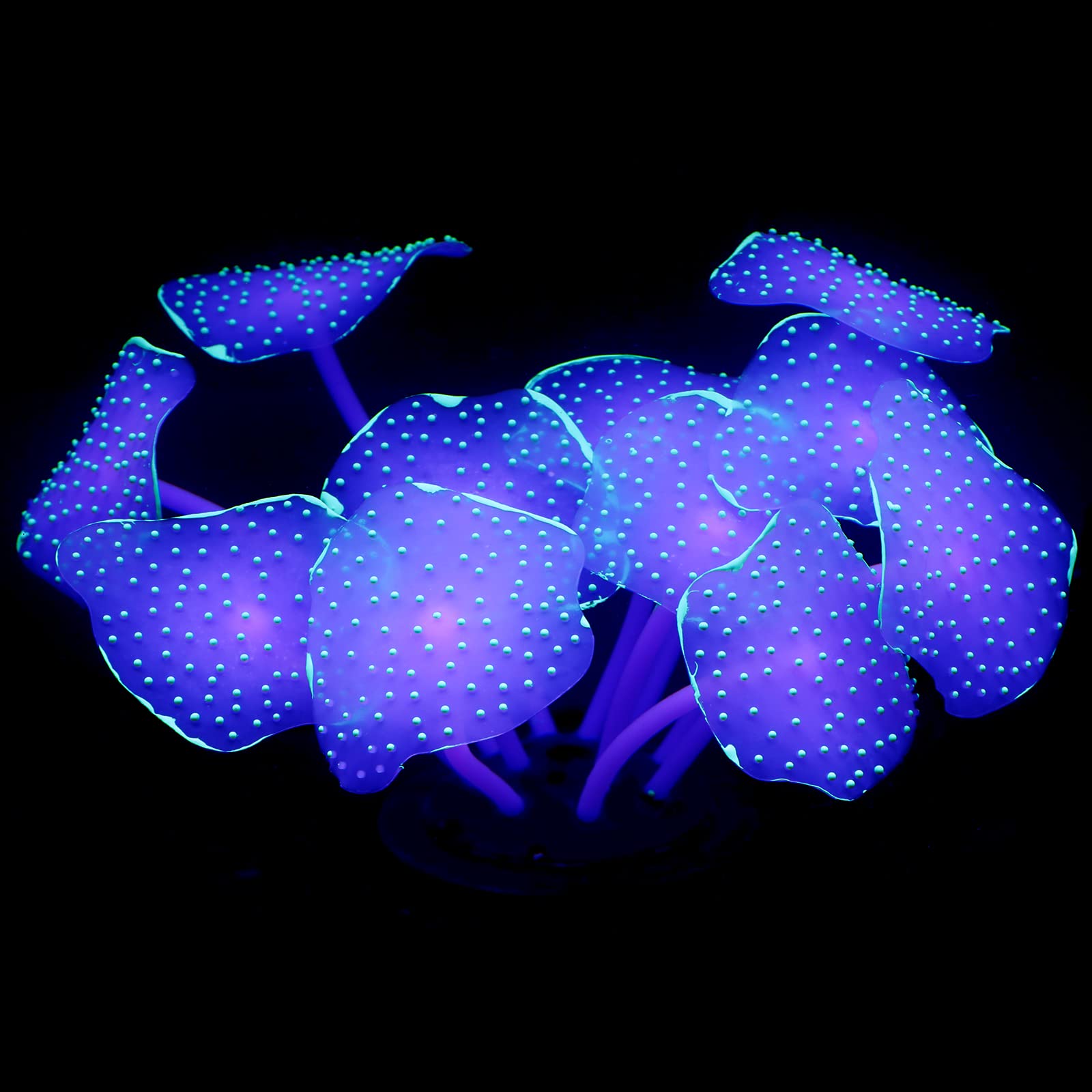 Uniclife coral de silicona glow en forma de bola verde para paisaje submarino.