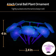 Uniclife iluminación azul LED realza el resplandor del acuario.