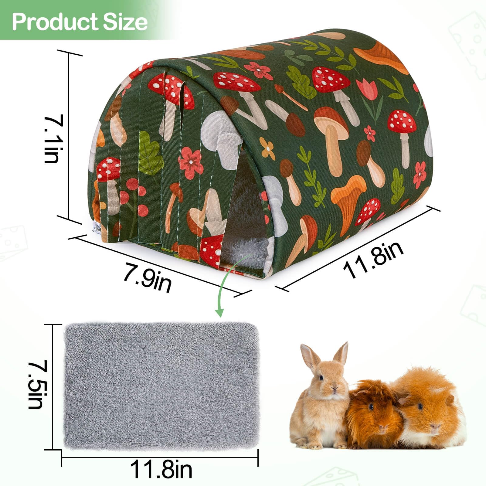Tunel Unicorn Catcher con diseño de habitacion oculta, refugio privado para mascotas curiosas