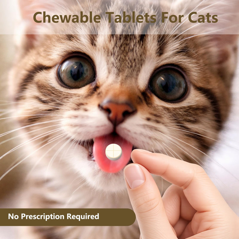 Dosis fácil de Unikuche: tabletas para gatos, mezclar con comida para comodidad.